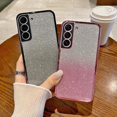 Modne Brokatowe Etui dla Samsunga S21 Plus Dla Samsunga Galaxy S21 Ultra Kolorowe Błyszczące Neonowe Cukierkowe Etui na Telefon Funda S21 FE