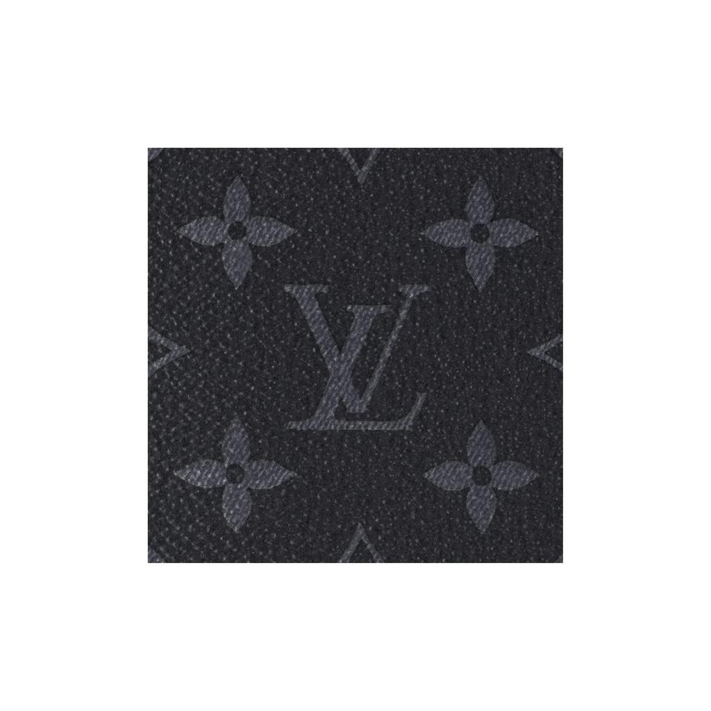 Louis Vuitton Pochette Voyage MM Black Monogram Eclipse Canvas Men Pouches M61692