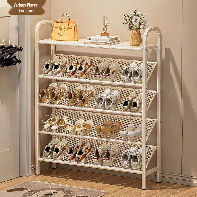 Compact Multi-Tier Shoe Rack for Entryways, Space-Saving Shoe Cabinet for Dorms and Small Rooms