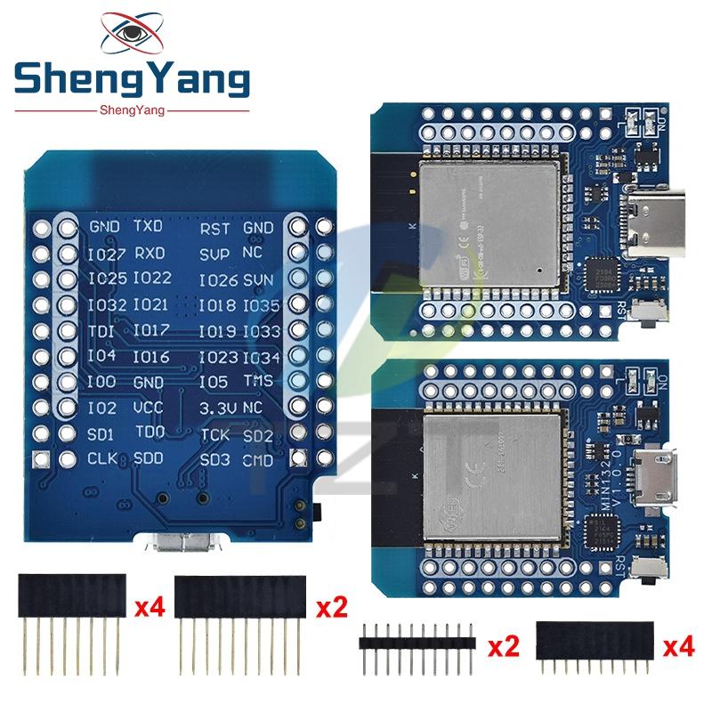Micro / TYPE-C USB D1 Mini ESP32 ESP-32 WiFi+Bluetooth Internet of Things Development Board based ESP8266 Fully Functional