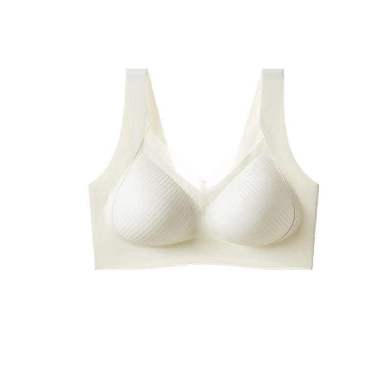 Original New Comfortable Seamless Vest Type Pull-up Gathering Sub-breasts Anti-sagging Without Steel Ring Underwear Bra Cover
