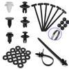 100 Pcs Car Bumper Push Retainer Clips 6 Type Nylon Fasteners Rivet Replacement Kit with 5 Fastener Removers Included 55 Pcs Nylon Universal Cable