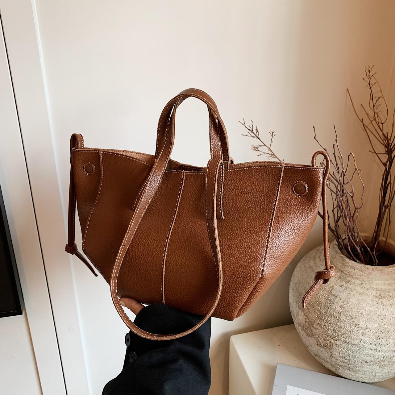 

Маленькая сумка для поездок на работу большой вместимости для женщин, новая осенняя сумка в стиле ретро, универсальная сумка-тоут