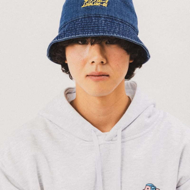 BIGWAVE COLLECTIVE BOY Logo BUCKET HAT (DENIM)
