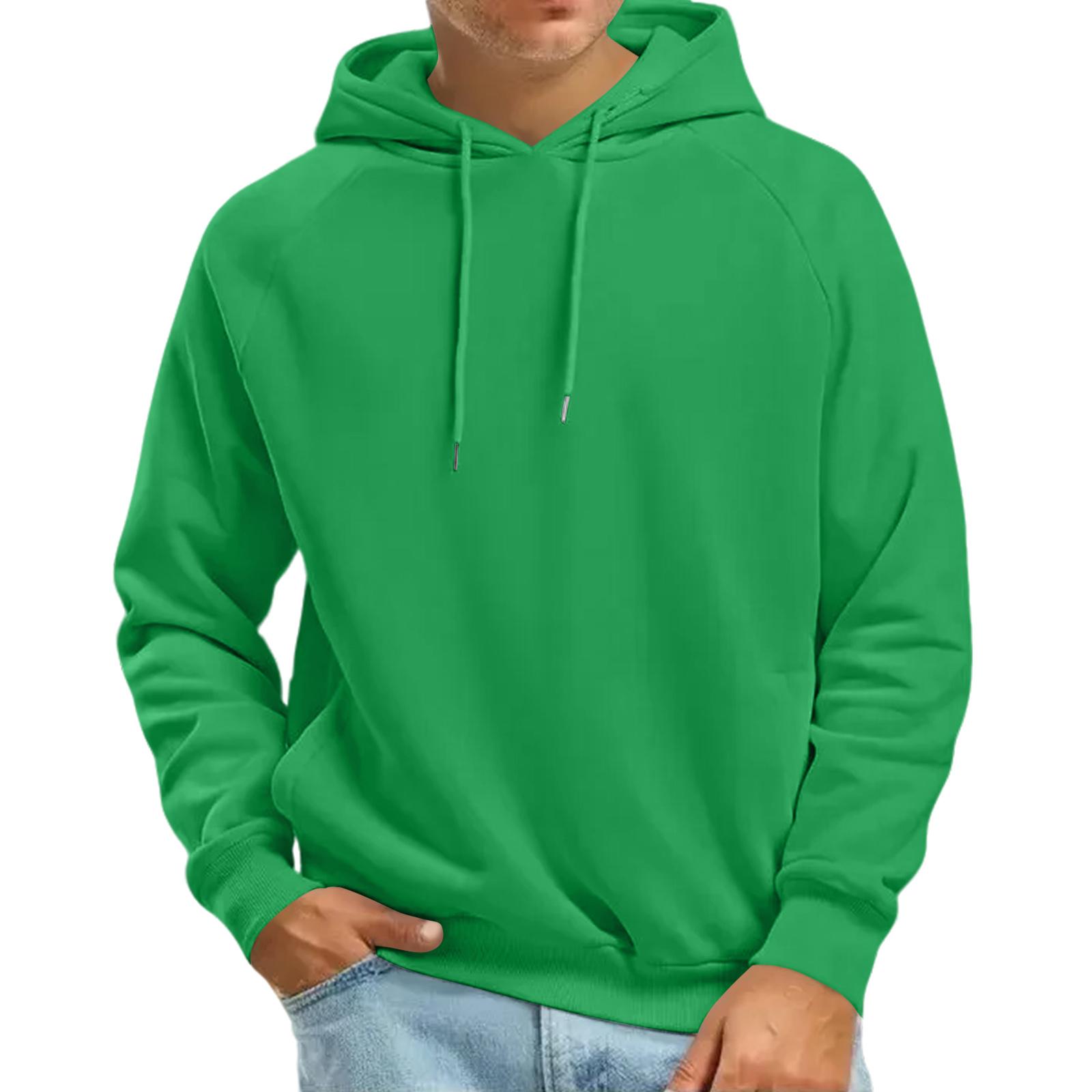 

Men s Fashion Raglan Long Sleeve Hooded Sweatshirt L