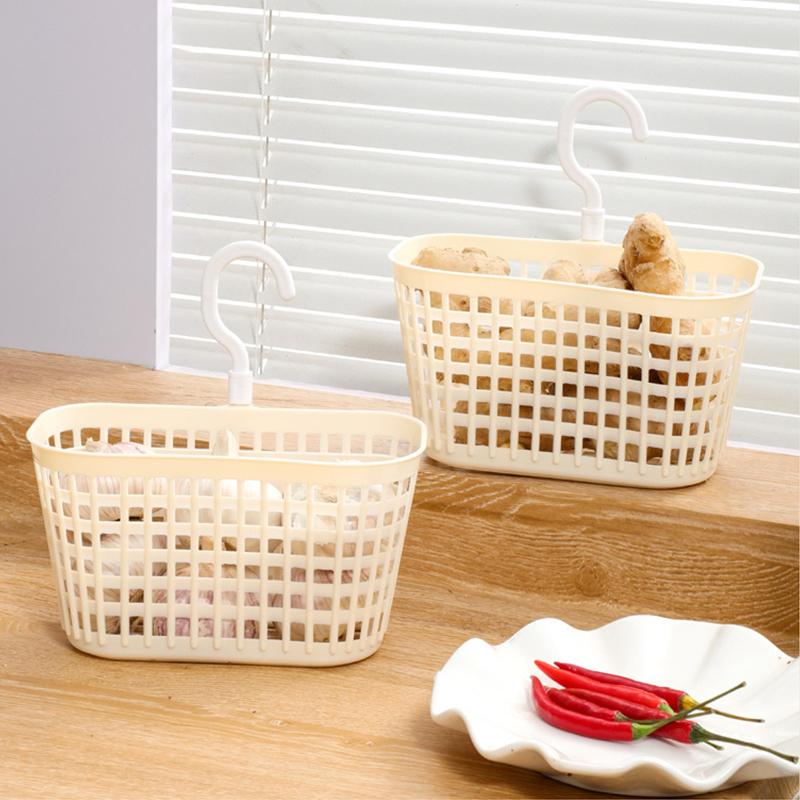 Kitchen Storage Basket Hangable Storage Basket For Onions Ginger Garlic Stylish Vegetable Storage Organizer Basket
