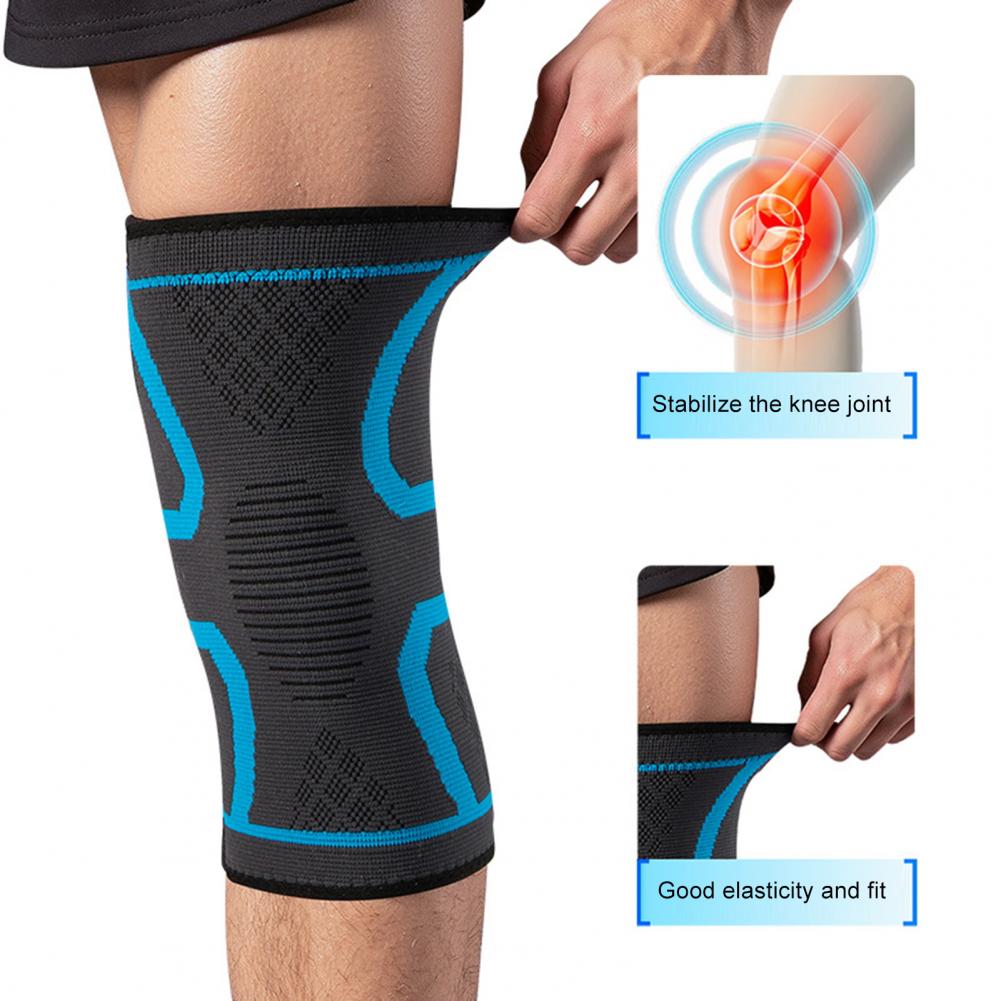 Knitted Sports Knee Brace Lightweight Breathable Elastic Running Basketball Men Women Fitness