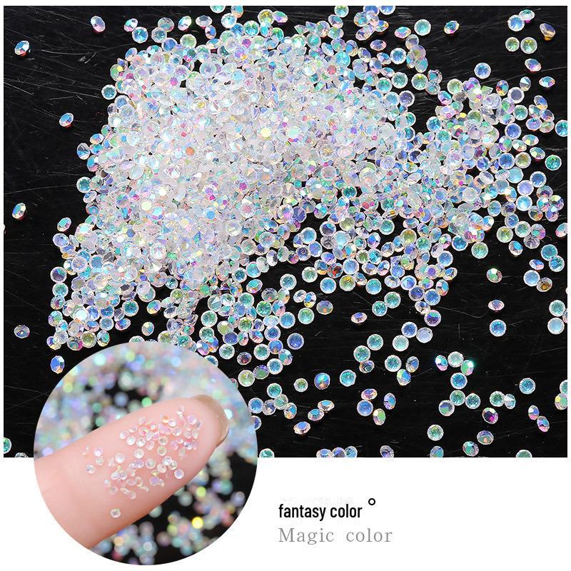 Nail Art Micro-Diamond Jewelry: Super Flash Pointy Crystal Sand Miniestones