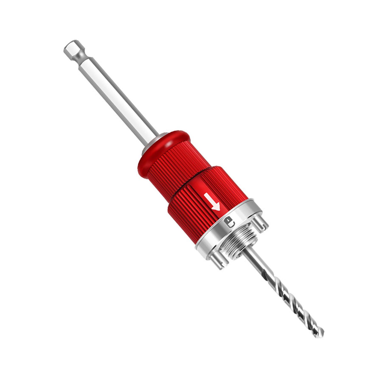 Gatenzaag met Snap Lock Plus Boorhouder Systeem, Gatenzaag Opnames 5/8  Schroefdraad 10mm Zeskant Schacht Zelfvergrendelende Opener Snelkoppeling Schacht voor Boormachines