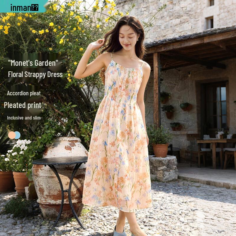 

INMAN Women s Floral Print Cotton Camisole Dress XL