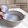 Air Fryer Mat Mmultifunctional Silicone Microwave Oven Baking Tray Mat Heat-resistant Reusable Foldable Space Saving Convenient