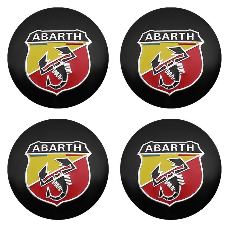 

4Pcs 56mm+60mm Car Wheel Center Cap Logo Hub Cover Badge Emblem For Abarth Stilo Palio Bravo Doblo Fiat 500 Punto Accessories