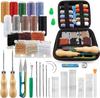 Hand-Stitched Leather Goods DIY Sewing Kit: 33-Piece Set for Making Leather Items