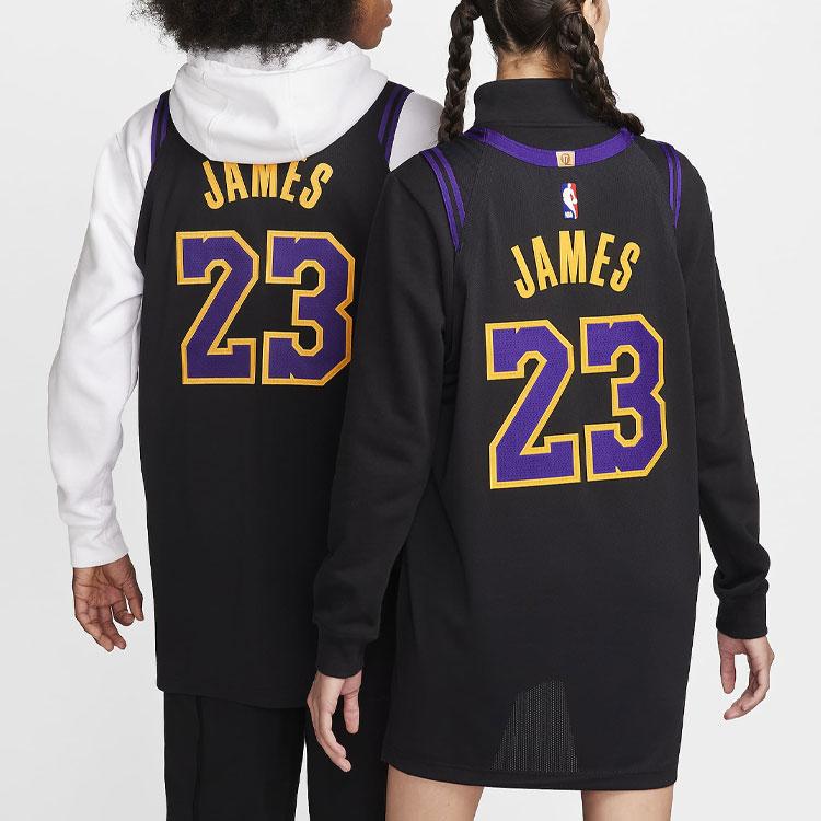Nike LeBron James Lakers City Edition Basketball Vest 2023/24 Unisex Tops Black DX8763-012