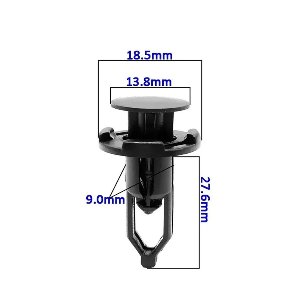 QASTGDE 100ks Autodíly Klipy pro upevnění Nárazník Zadní kryt Tlačná spona Plastové pojistné klipy Kompatibilní 52161-16010 Autopříslušenství