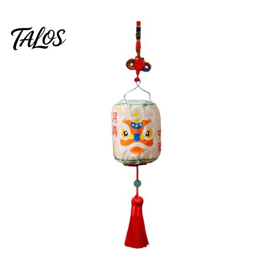 Hand Painted Paper Lantern Oil Bamboo Weaving Kit, DIY Painting Mini Crafts for Mid-Autumn Festival, Handmade Handheld Assembly Toy Kids Adults A