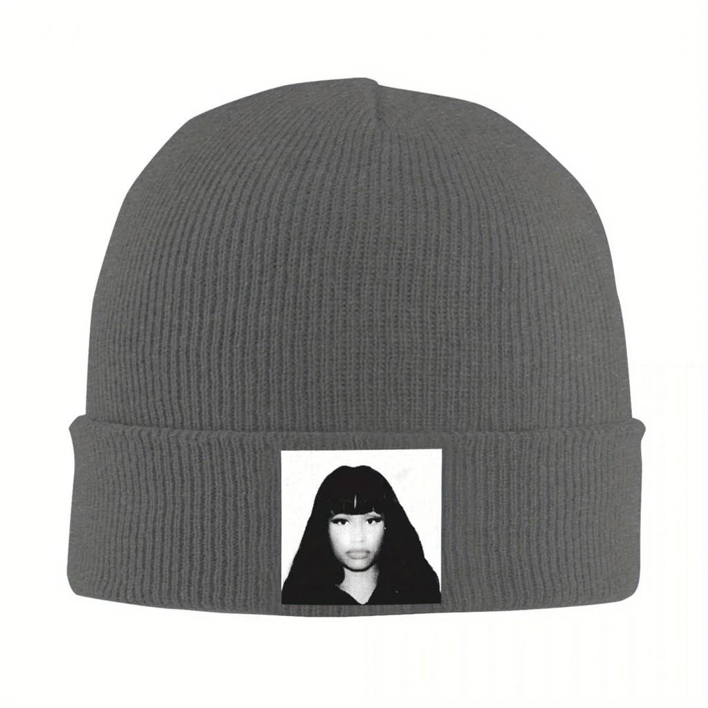 Super Freaky Girl Nicki Minaj Print Beanie Hats YK Cool Caps FeUnisex Unisex Hippie Knit Hat Winter Design Elastic Beanie Hat