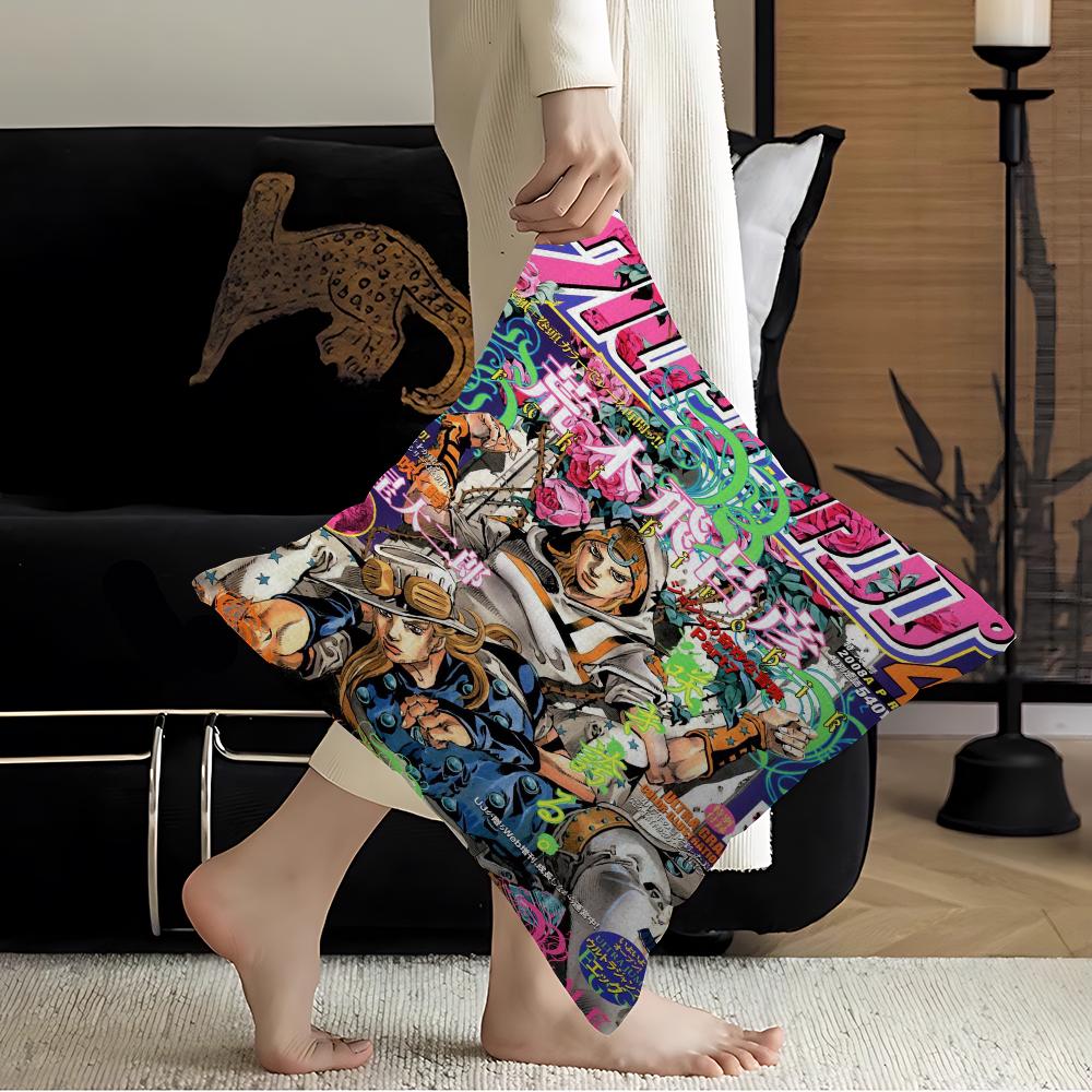 

1PC Anime JoJos Bizarre Adventure JOJO Cushion Cover Car Throw Pillow Case For Sofa Car Christmas Gift 40x40cm 45x45cm 30x30 cm