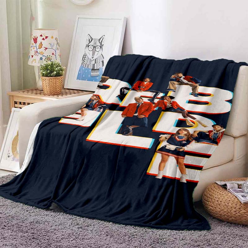 New 3D Printed Flannel Blanket Featuring R-RBD band/K-POP Style, Perfect for Home Use, Sofa Beds, or As a Birthday Gift.