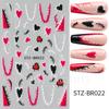 Nail Art Stickers, Valentine'S Day French Thorn Line Patches, Love Thin And Tough Nail Stickers