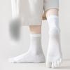 Summer Socks for Women: Thin Mesh Mid-calf Socks, Summer Five-finger Pilates Socks, Thigh-high Socks