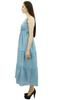 Bimba Women's Sundress Long Maxi Drawstring Waist Spaghetti Strap Dresses