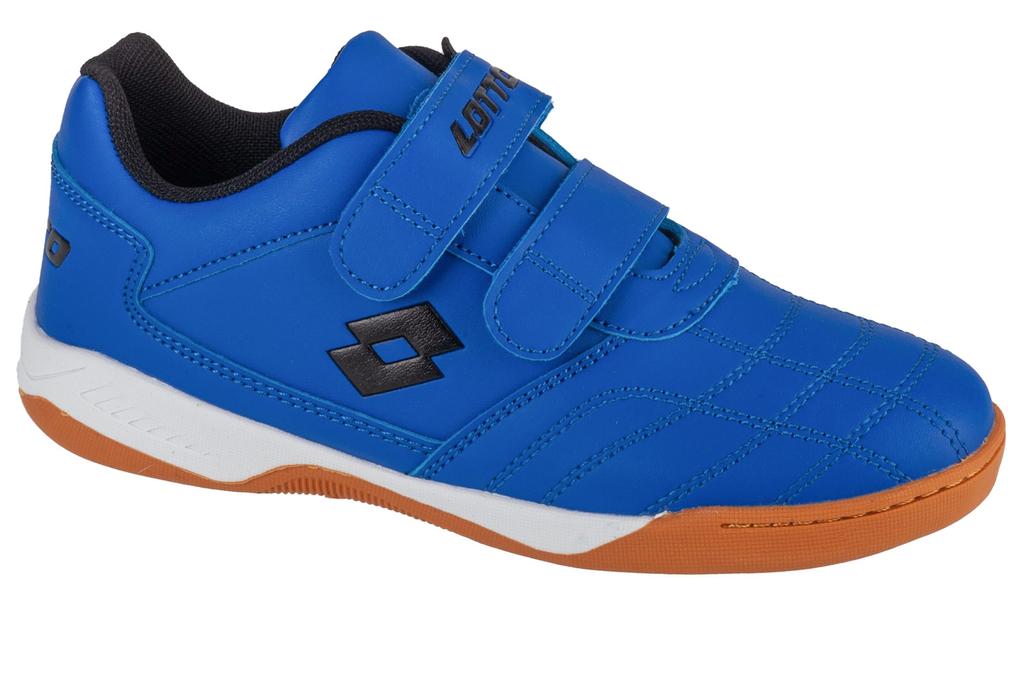 Lotto Pacer K, scarpe da calcio indoor blu da ragazzo