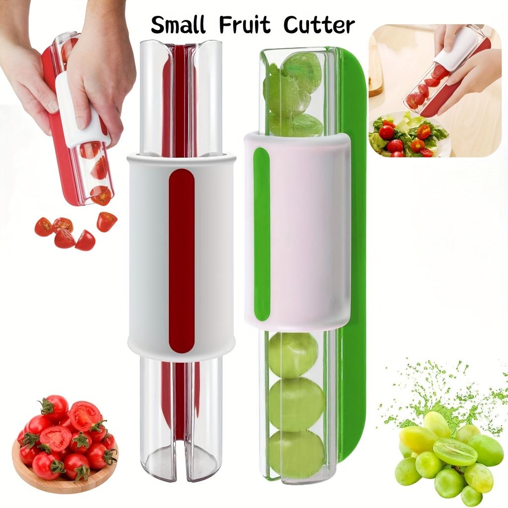 Compact Size, Multi Fruit Slicer for Kitchen , Ideal for Grapes, Cherries ,More, Quickly Slices Vegetables ,Fruits Into Uniform Slices