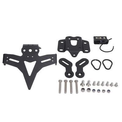 Motorcycle Rear License Plate Bracket Holder with Led Light Aluminium Alloy for MT?07 FZ?07 YZF?R7