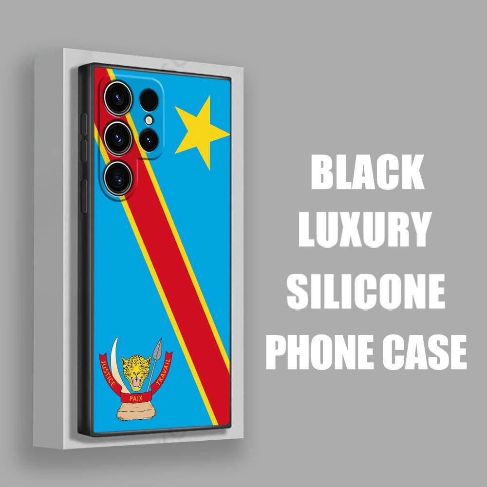 Congo Democratic Republic Flag S26Ultra Case For Samsung Galaxy S26 S25 S24 S23 S20 S21 FE S22 Ultra Plus Cases Soft Phone Cover