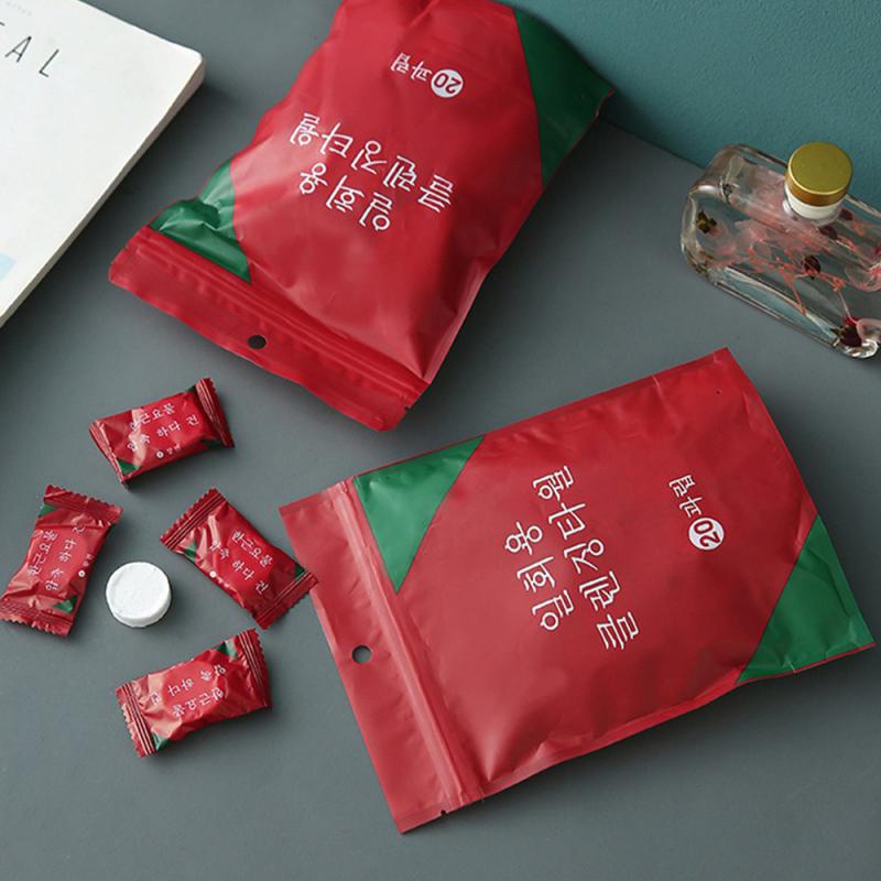 Mini Disposable Compressed Towel Cotton Face Towel Portable Separate Packaging Travel Candy Non-woven Cleansing Towel Household