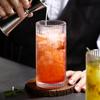 Glass Cups Vintage Glassware Set of 4 Transparent Cocktail Glasses Set, Bar Beverages Ice Coffee Cup Juice Ripple Drinkware