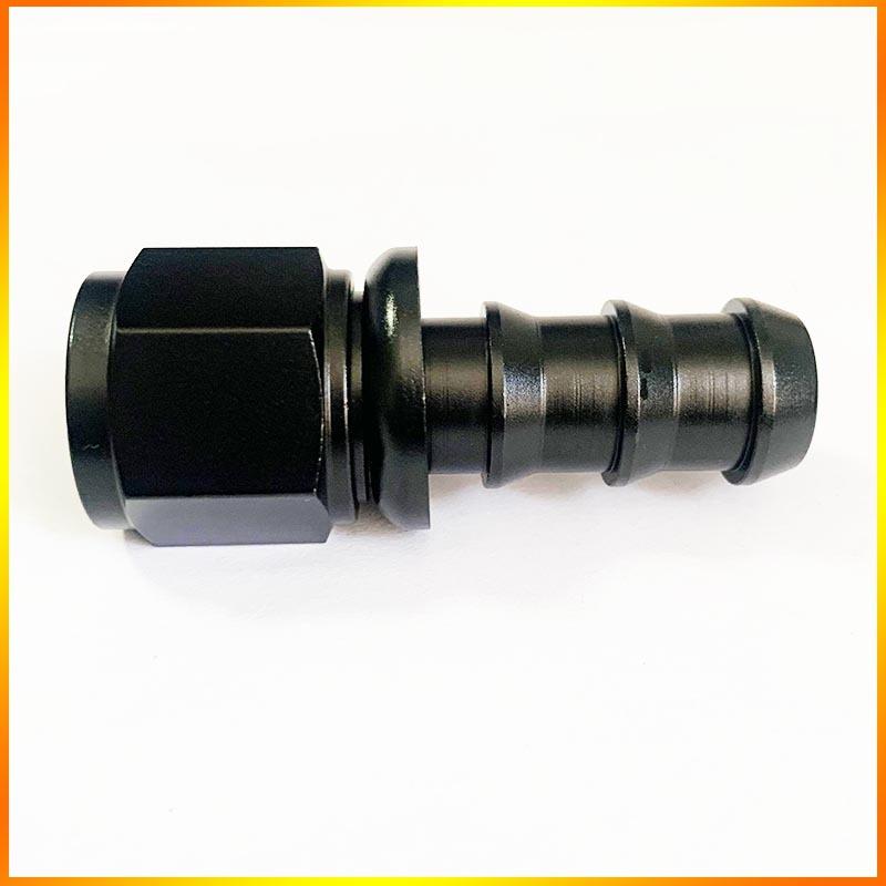 2Pcs Push-on Hose End Fittings AN4 AN6 AN8 AN10 AN12 Fuel Oil Cooler Hose Fitting 0 45 90 180 Degree Reusable Connection Adapter