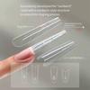 280Pcs Sandwich Dual Forms Nail Extension Upper Mold Coffin Almond Acrylic Top Bottom Molds 14 Sizes Nail Forms