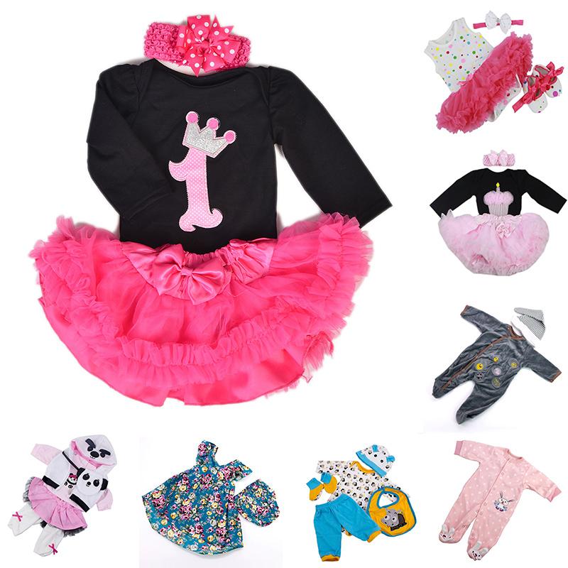Lifelike Dolls Baby Dress Romper For 2223 Reborn Baby Girl Boy Doll Clothes