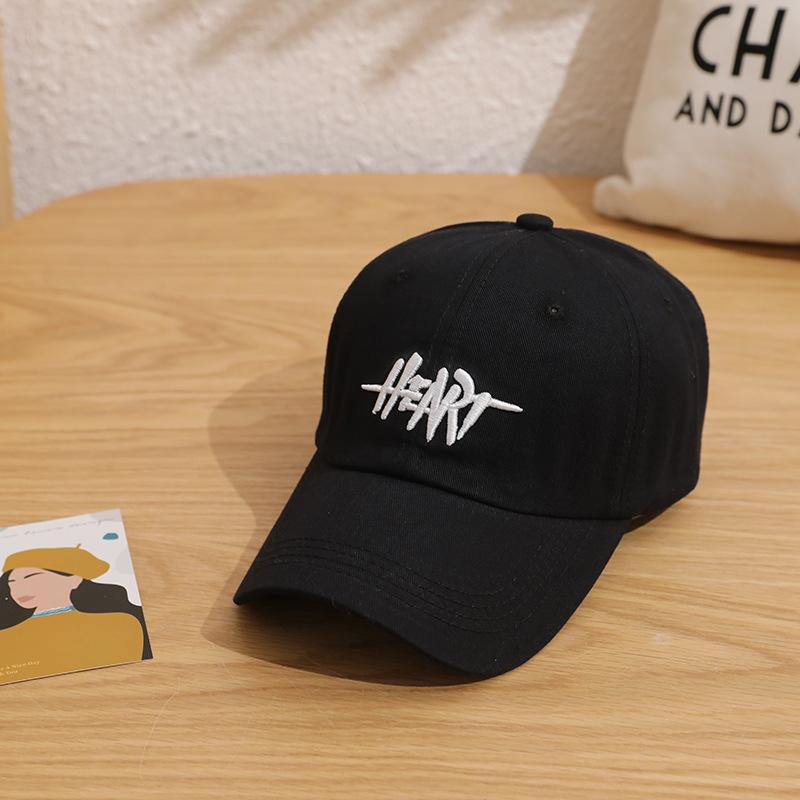 Big Head Embroidered Letter Hat Men and Women Summer Fashion Brand Korean Baseball Hat Spring and Summer Sun Protection Baseball Cap