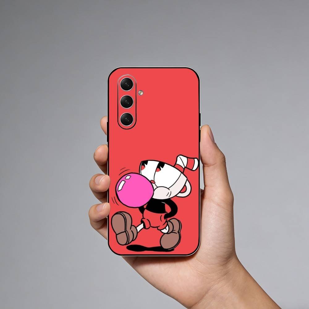 Spiel C-Cuphead Handyhülle Für Samsung Galaxy A73,A72,A71,A70,A52,A51 Andere Weiche Schwarze Hülle
