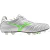 Soccer Cleats Monarcida NEO 3 WIDE ELITE Wide Super White Pearl x Neon 3E [Mizuno] - Fit, Lightweight, Green, 26.5 cm,