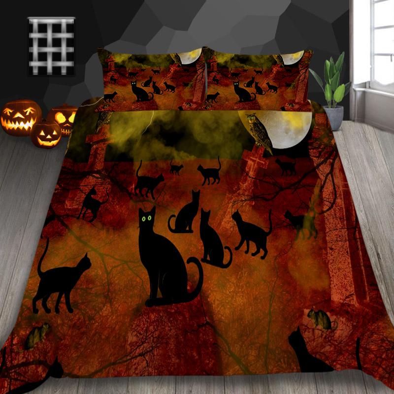Halloween Duvet Cover Unique Design King Size Bedding 3D Printing Home Textiles Boy Girl Soft Bedding Cover Set