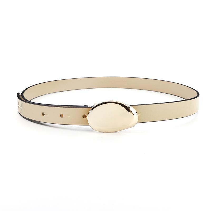 

Meier Genuine leather belt - versatile & stylish top grain cowhide belt with hand-stitched pebble grain buckle 100 слонова кістка