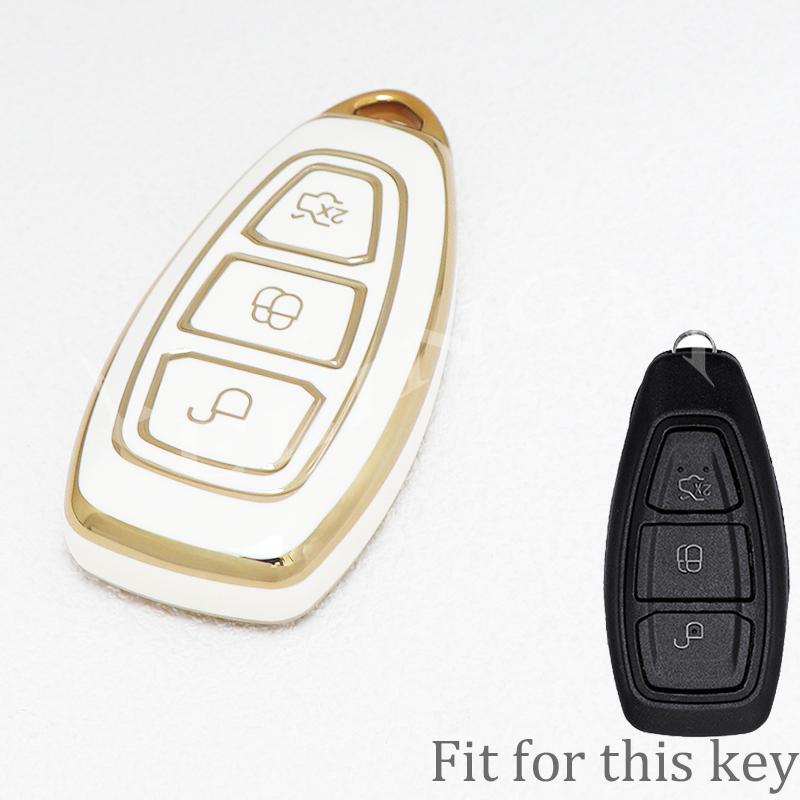 Car Key Case Shell For Ford Kuga Focus Mk3 Mk4 Mondeo Fiesta Titanium Ecosport Transit Mk8 Key Cover Remote Accessories