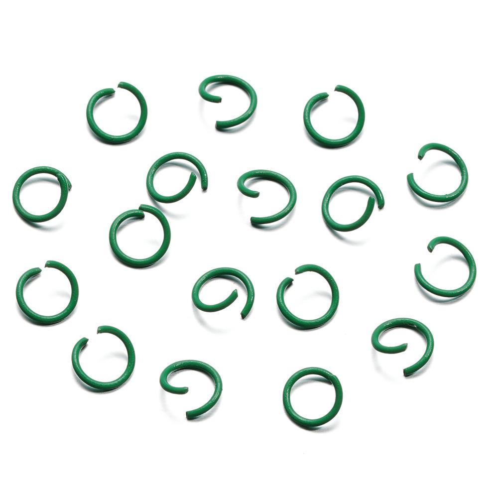 1.2 * 10Mm Open Ring, Colored Painted Iron Ring, Candy Color Connecting Ring, Handmade Diy Keychain Jewelry Ring.