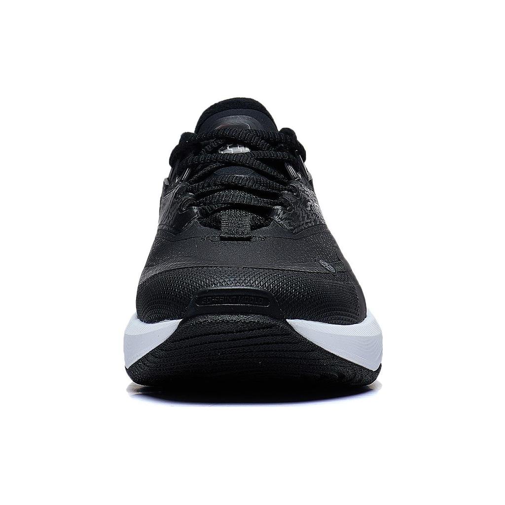 Li Ning SOFT WARM Fashion Fabric Cushioning Breathable Low Top Running Shoes Women's Black AGLT124-1