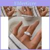 Bague en Cuivre Réglable Élégante en Forme de Cœur pour Femmes avec Strass Scintillants