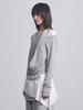 CERRIC Layered Halter Top _ Gray