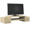 Monitor Stand with Storage Space Sonoma Oak 70x27x15 Cm Particleboard