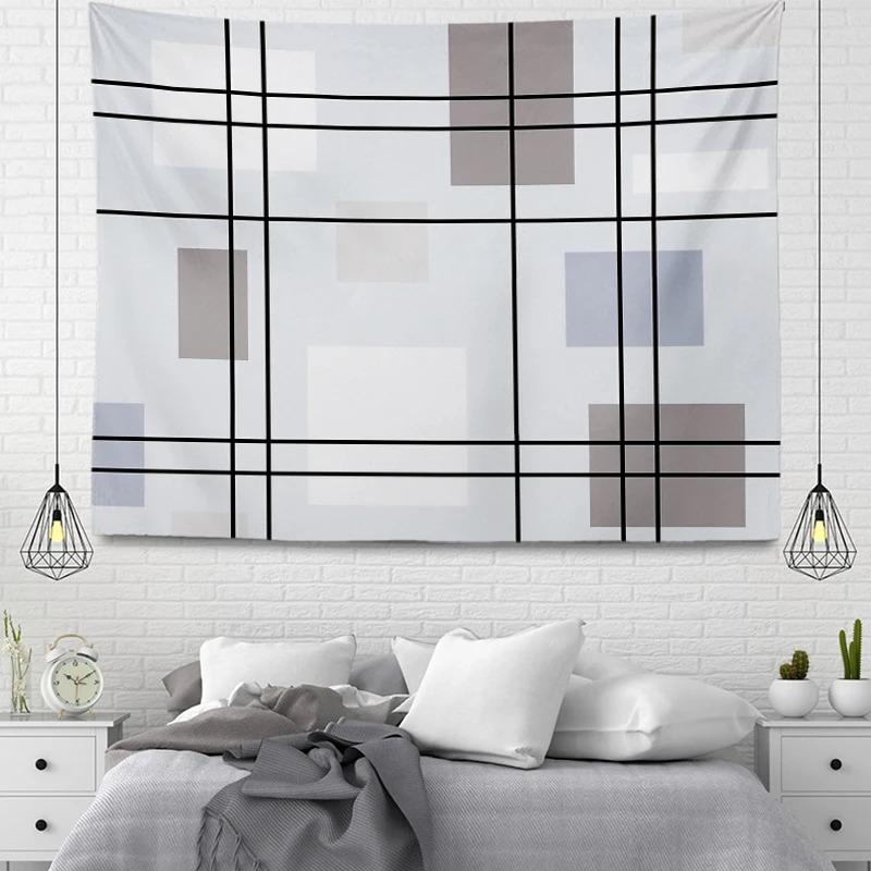 Office Living Room Tapestry Simple Geometric Decorative Hanging Cloth Home Wall Decoration Tapestry