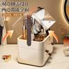 Cosmetics storage box Large capacity dustproof light luxury Transparent desktop shelf Drawer Organizing box