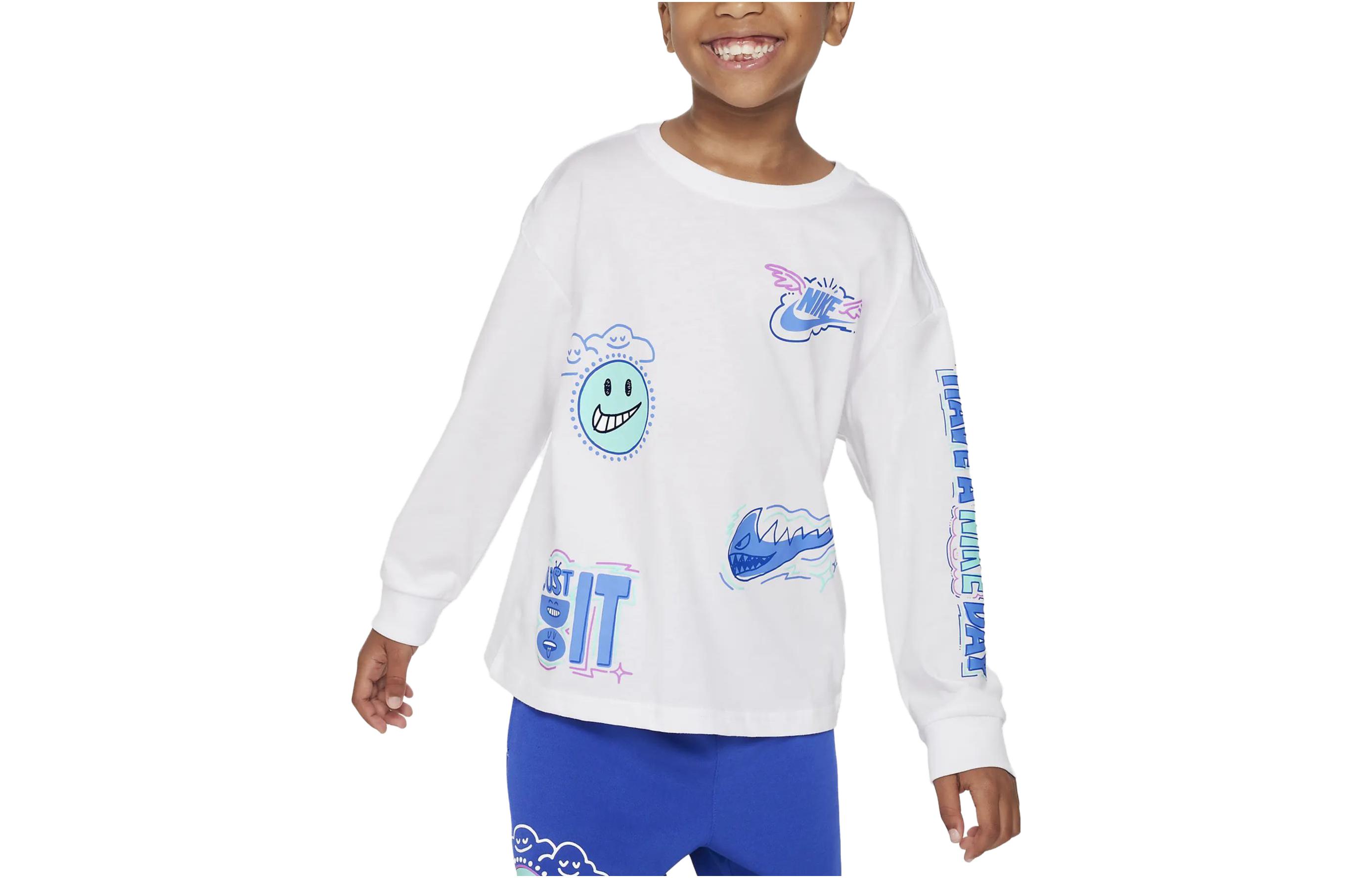 

Nike Kids T Shirts Crew Neck Moderate FV2705-100 7