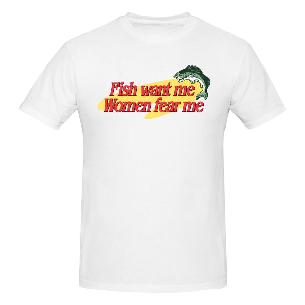 Fih Funny Meme T Shirt Men Women Short Sleeve Graphic Fish Fishing Clothing Streetwear Summer Loose Fit Pure Cotton Tee Tops